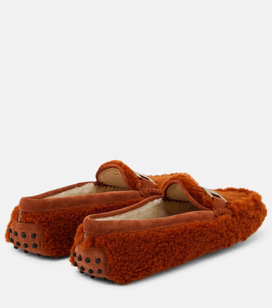  Tod's Tod's Embellished Shearling Loafers 