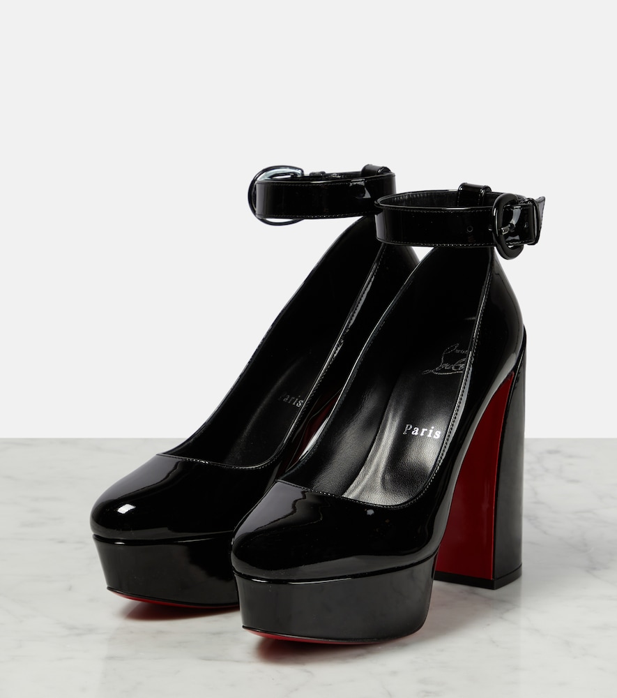  Christian Louboutin Christian Louboutin Plateau-pumps Movida strap Aus Lackleder 
