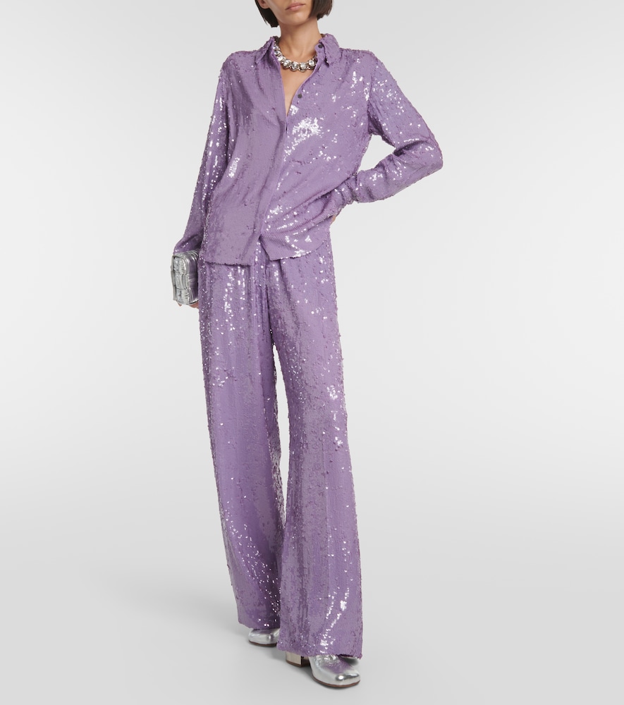  Dries Van Noten Dries Van Noten Sequined Straight Pants 