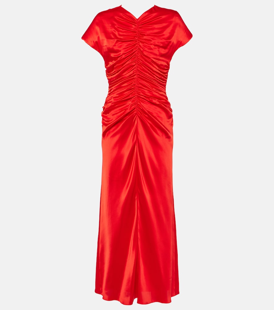 Silk Satin Midi Dress