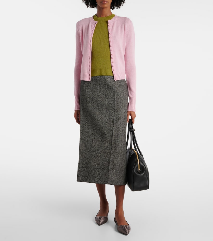 Prada Satin Cut-out Ballet Flats In Pink