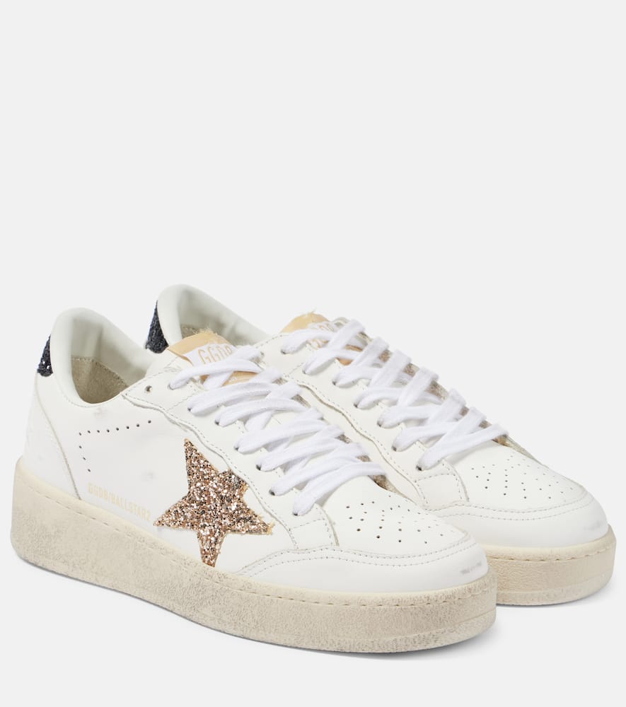 Golden Goose Ball Star 2 Embellished Leather Sneakers In Multicoloured