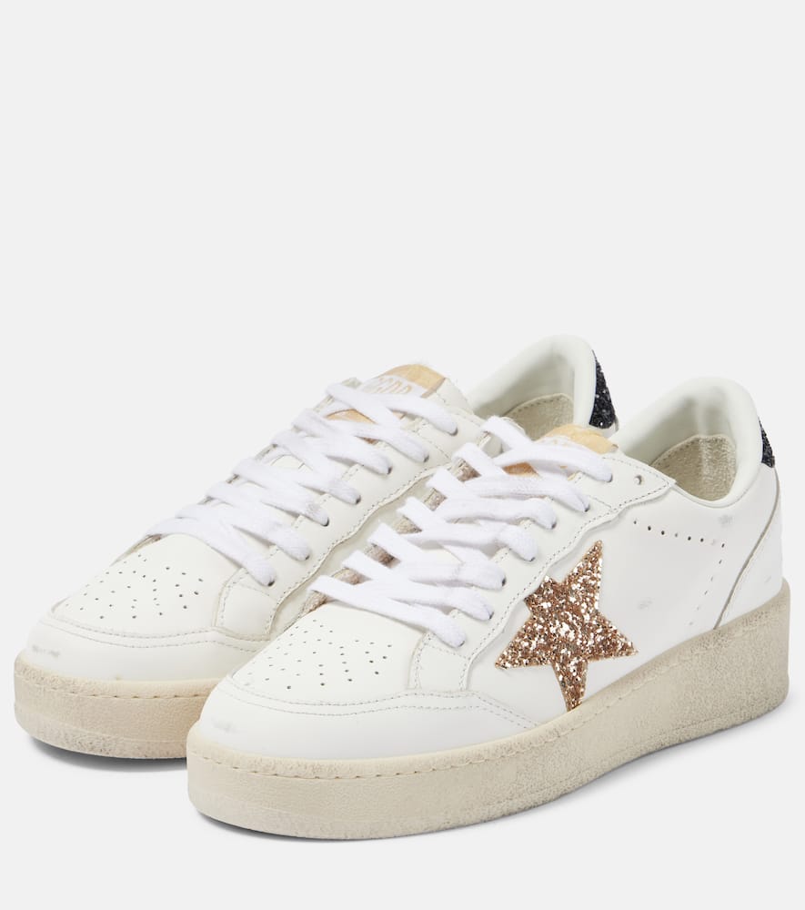 Golden Goose Ball Star 2 Embellished Leather Sneakers In Multicoloured