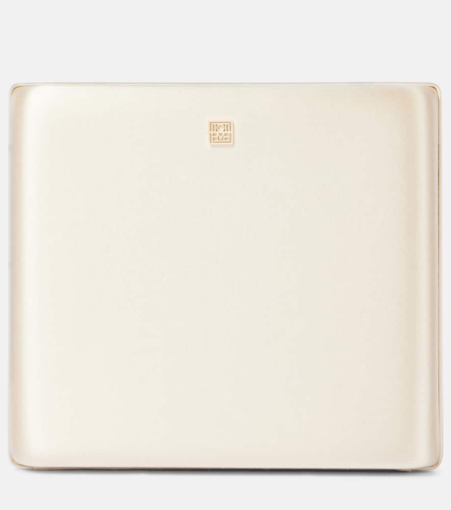 Totême Toteme Satin Box Clutch In White