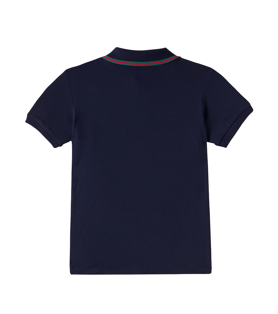  Gucci Kids Gucci Kids Polohemd Web Stripe Aus Baumwoll-piqué 