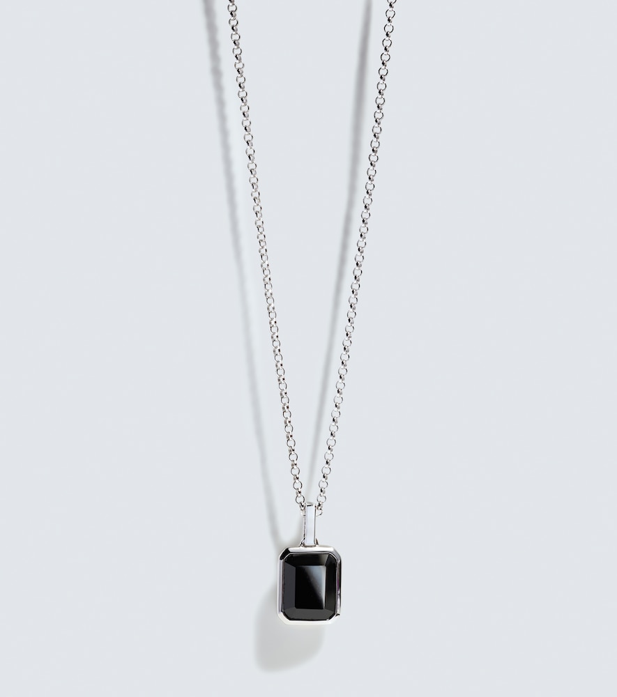  Mateo Mateo Halskette Aus Sterlingsilber Mit Onyx 