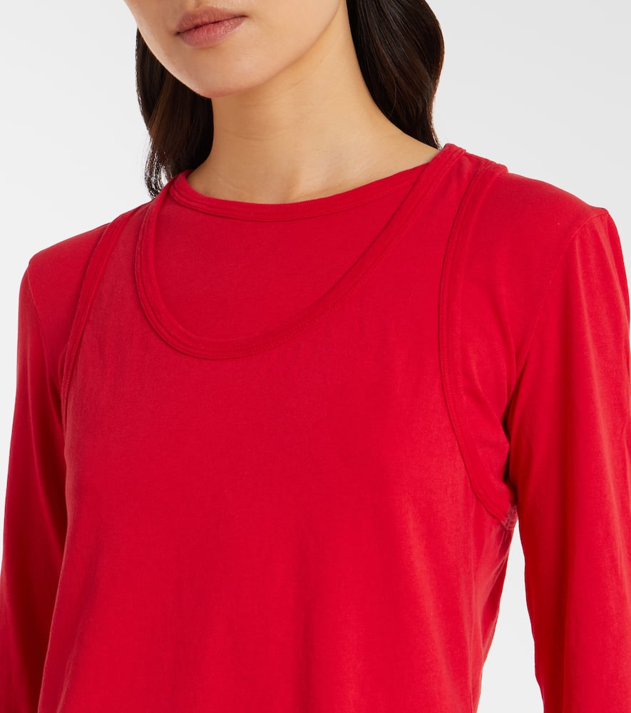 The Row Seruni Cotton Jersey T-shirt In Red