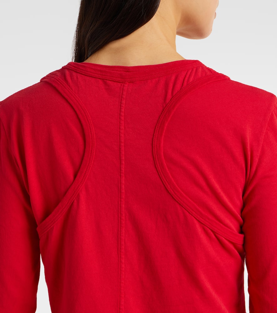 The Row Seruni Cotton Jersey T-shirt In Red