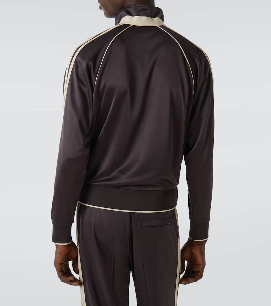 Tom Ford Jersey Track Jacket In Purple