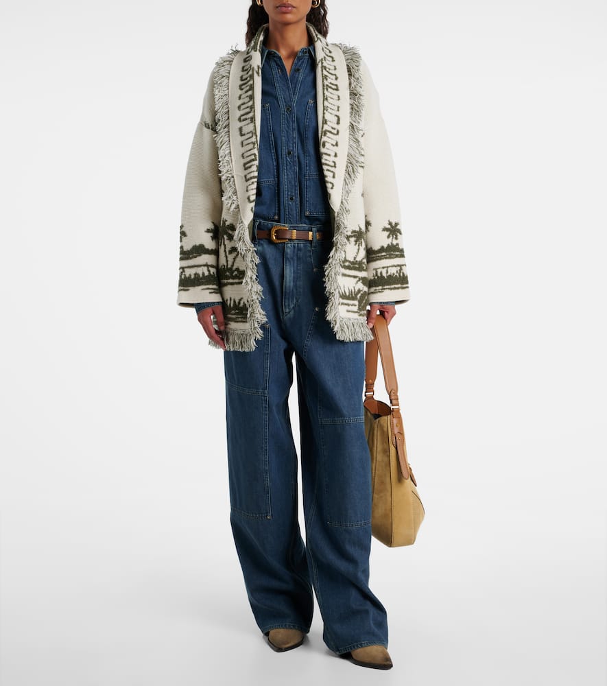 Alanui Palm Grove Tales Cardigan In Neutral