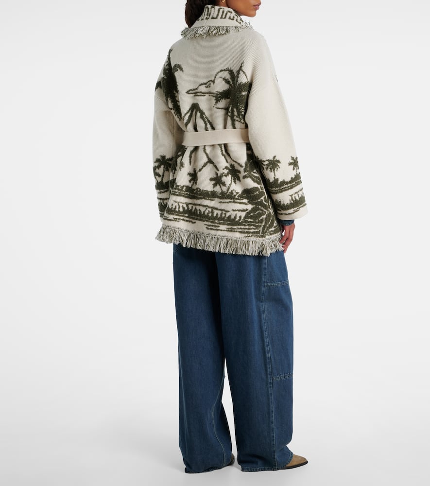 Alanui Palm Grove Tales Cardigan In Neutral