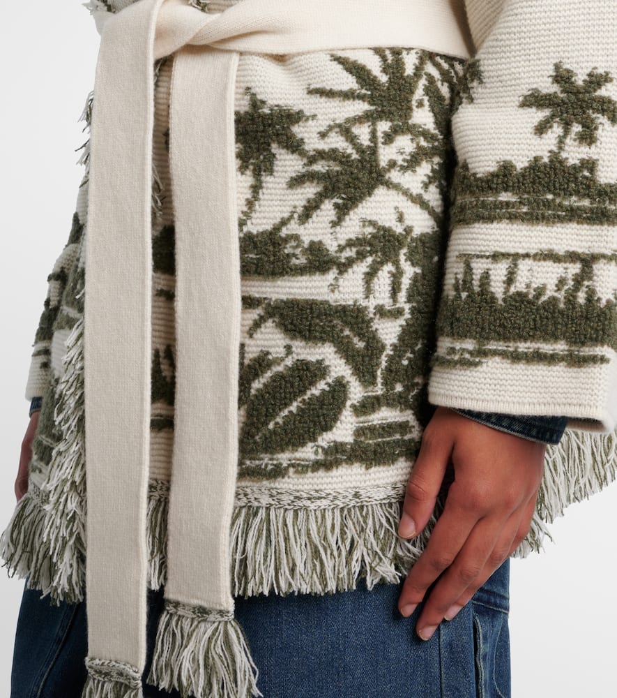 Alanui Palm Grove Tales Cardigan In Neutral