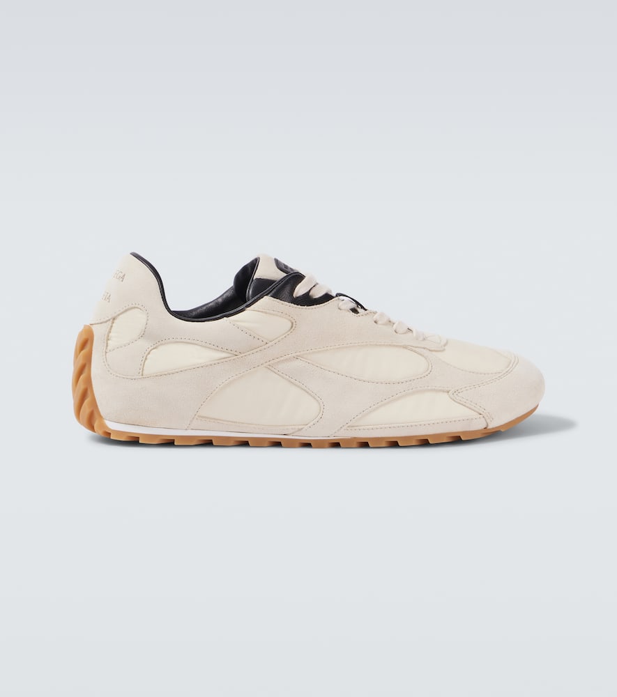 Orbit Flash suede-trimmed sneakers