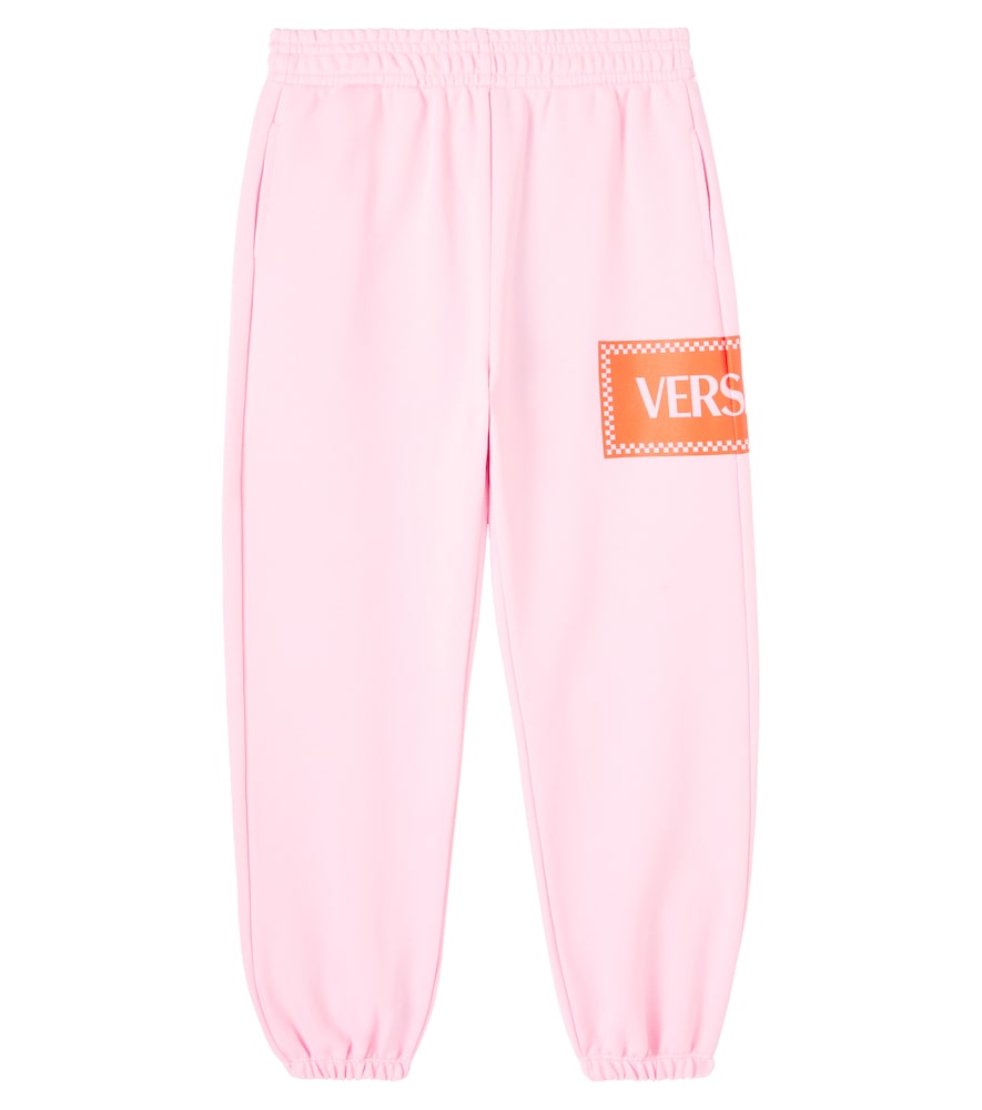 Versace Kids Logo cotton jersey sweatpants　ヴェルサーチ キッズ ロゴ コットンジャージー スウェットパンツ Versace