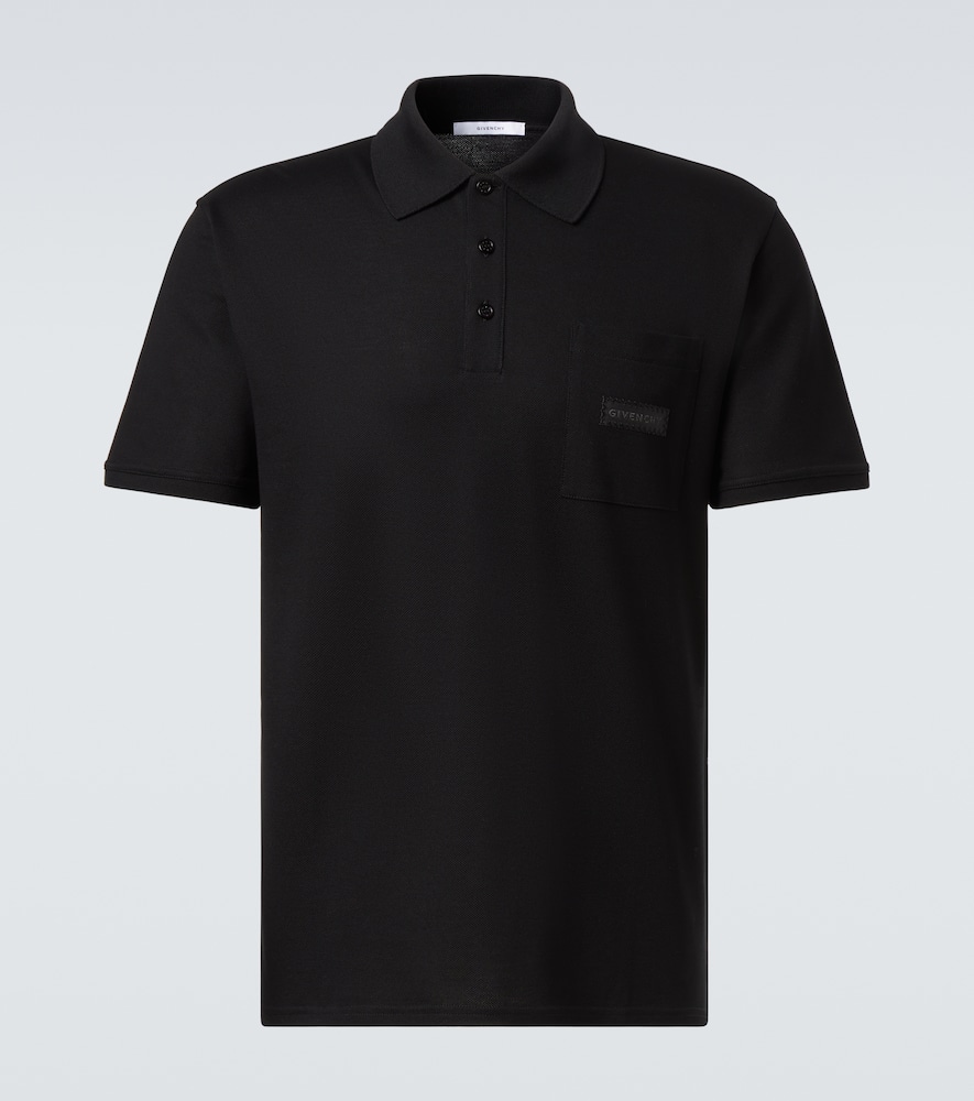 Logo cotton piqué polo shirt