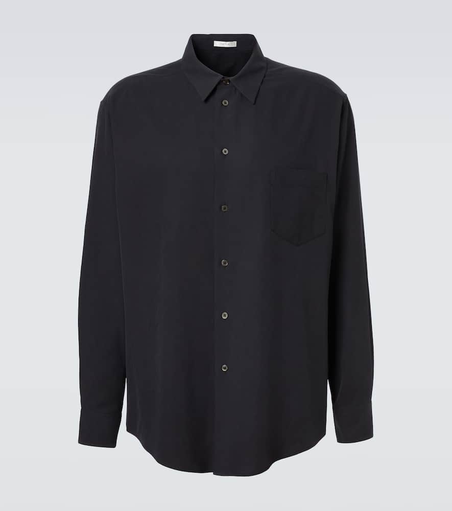 The Row Briar Silk Shirt In Black