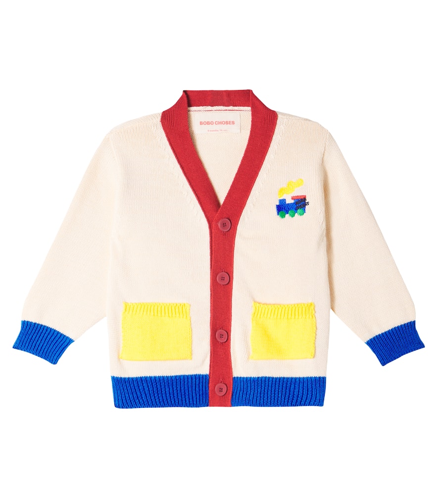 Bobo Choses Baby Bobo Choo Choo Cotton Cardigan In Multi