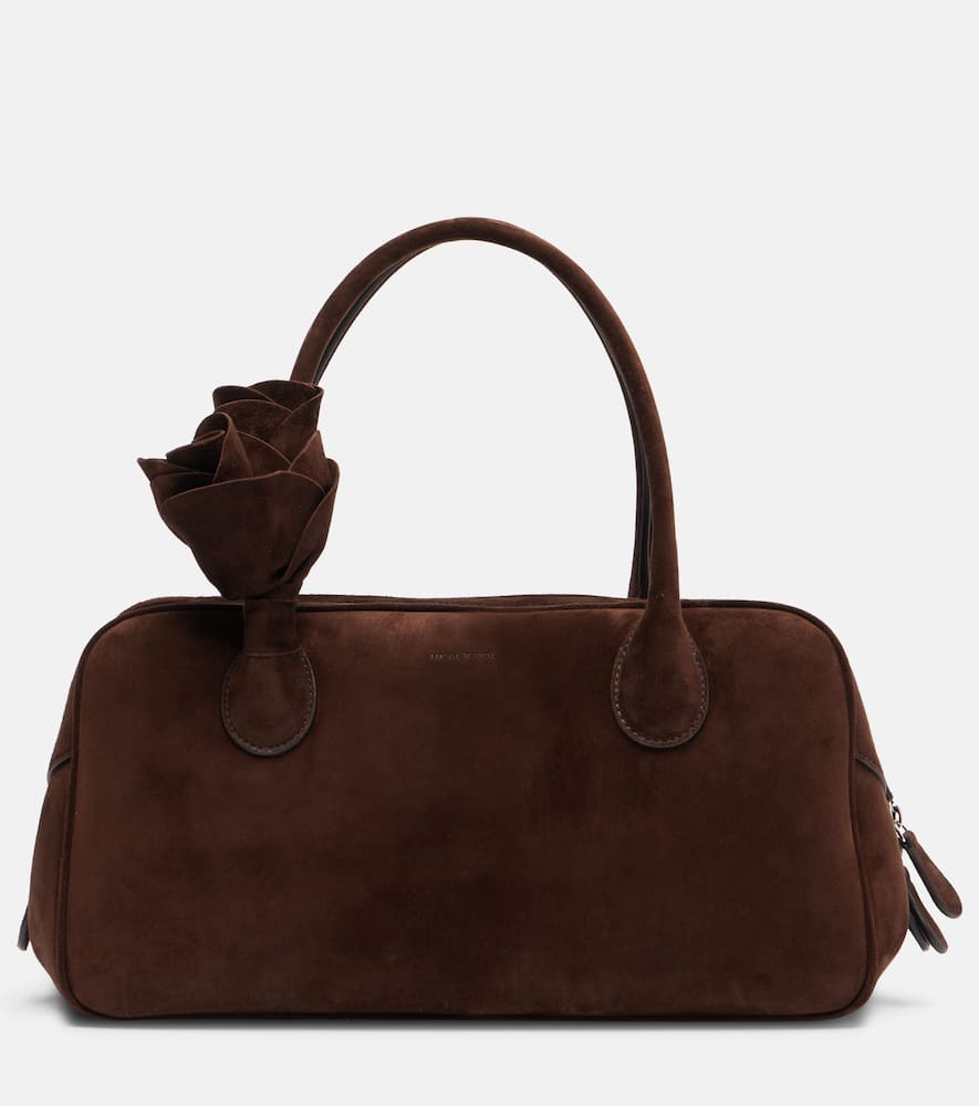 Magda Butrym Brigitte Suede Tote Bag In Brown