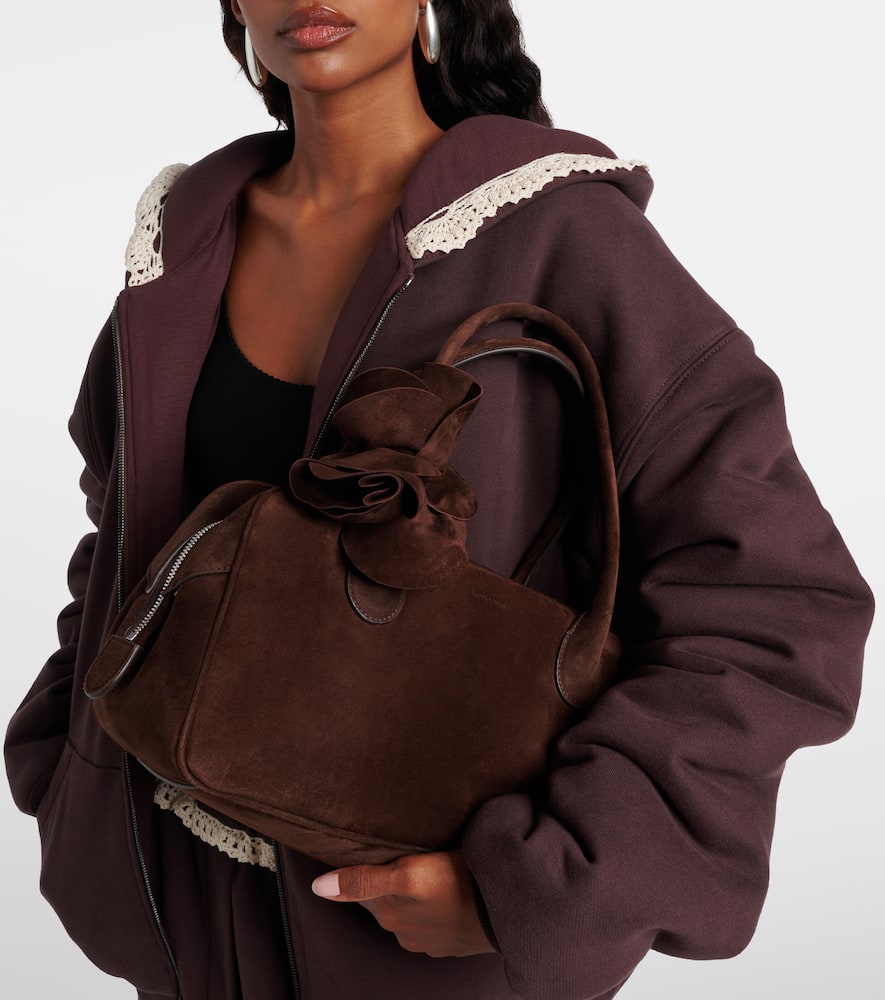 Magda Butrym Brigitte Suede Tote Bag In Brown