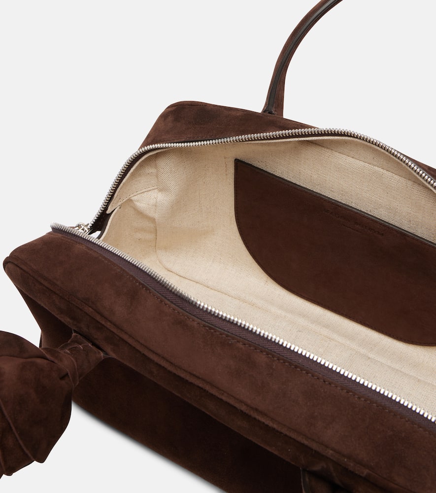 Magda Butrym Brigitte Suede Tote Bag In Brown