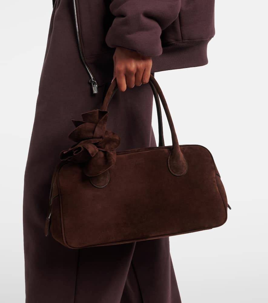 Magda Butrym Brigitte Suede Tote Bag In Brown