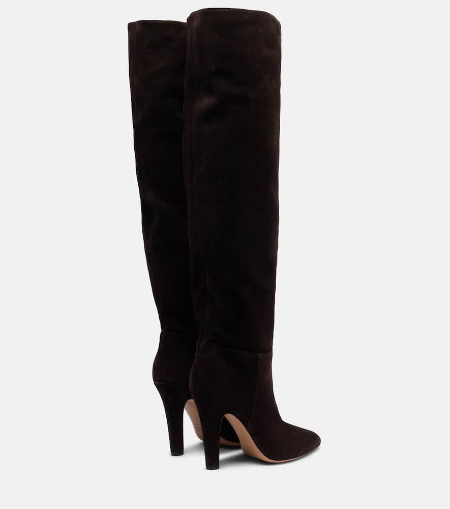 Paris Texas Elsa 100 Suede Over-the-knee Boots In Black