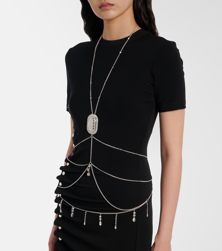 Rabanne Crystal-embellished body chain