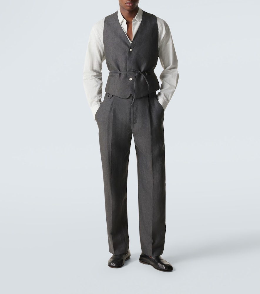  Jacquemus Jacquemus Paysan Striped Linen Vest 