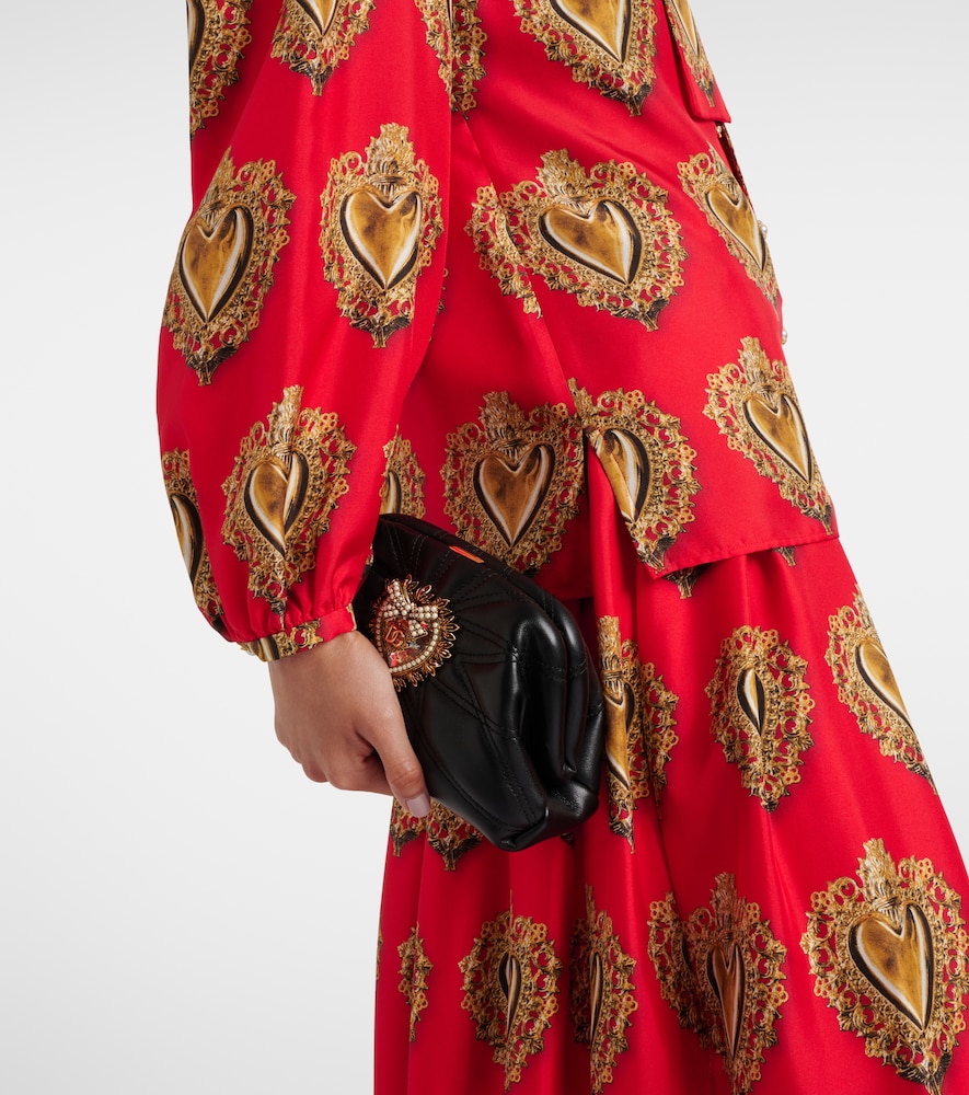 Dolce&Gabbana Printed Tie-Neck Blouse