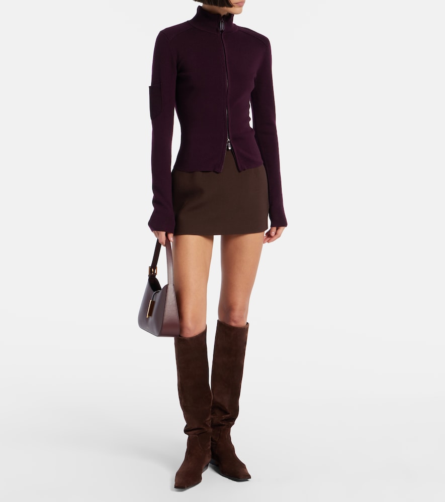Wardrobe. NYC Virgin wool miniskirt