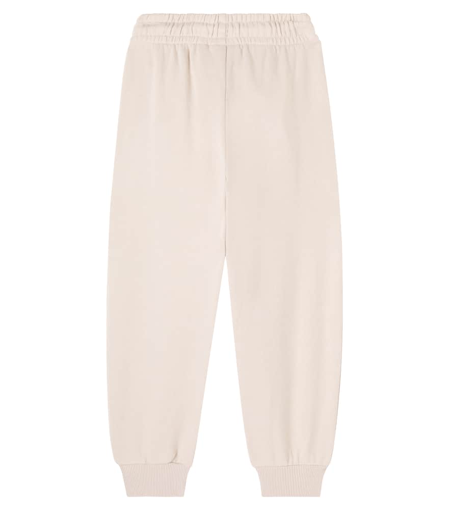 Mini Rodini Doggies Printed Cotton Sweatpants In Neutral