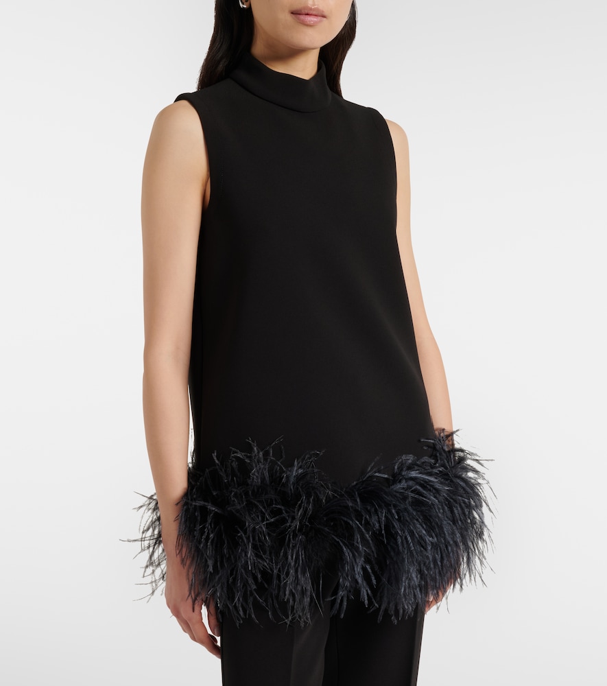  Max Mara Max Mara Top Mit Federn 