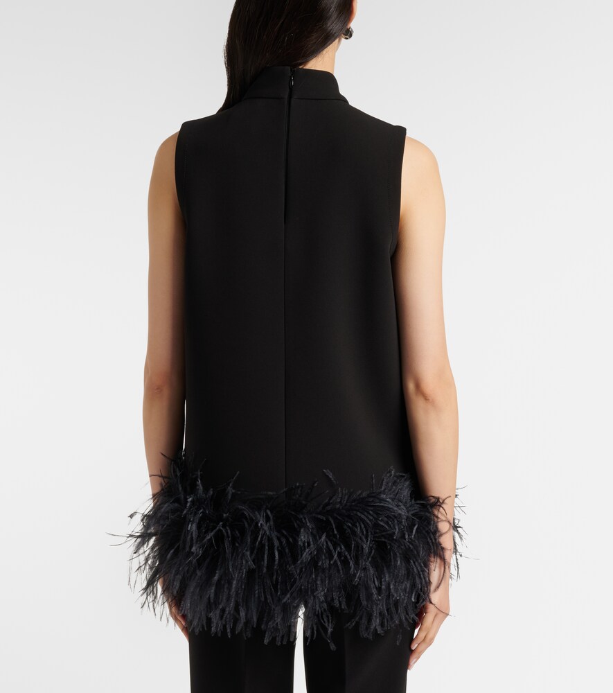  Max Mara Max Mara Top Mit Federn 