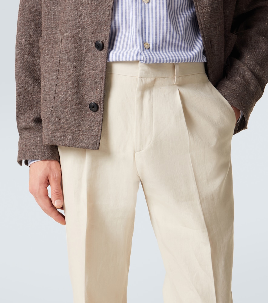  Lardini Lardini Gerade Hose Aus Leinen, Baumwolle Und Seide 