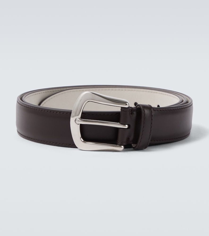 Brunello Cucinelli Men's Brown Leather Belt Inch Size 38 - Mytheresa