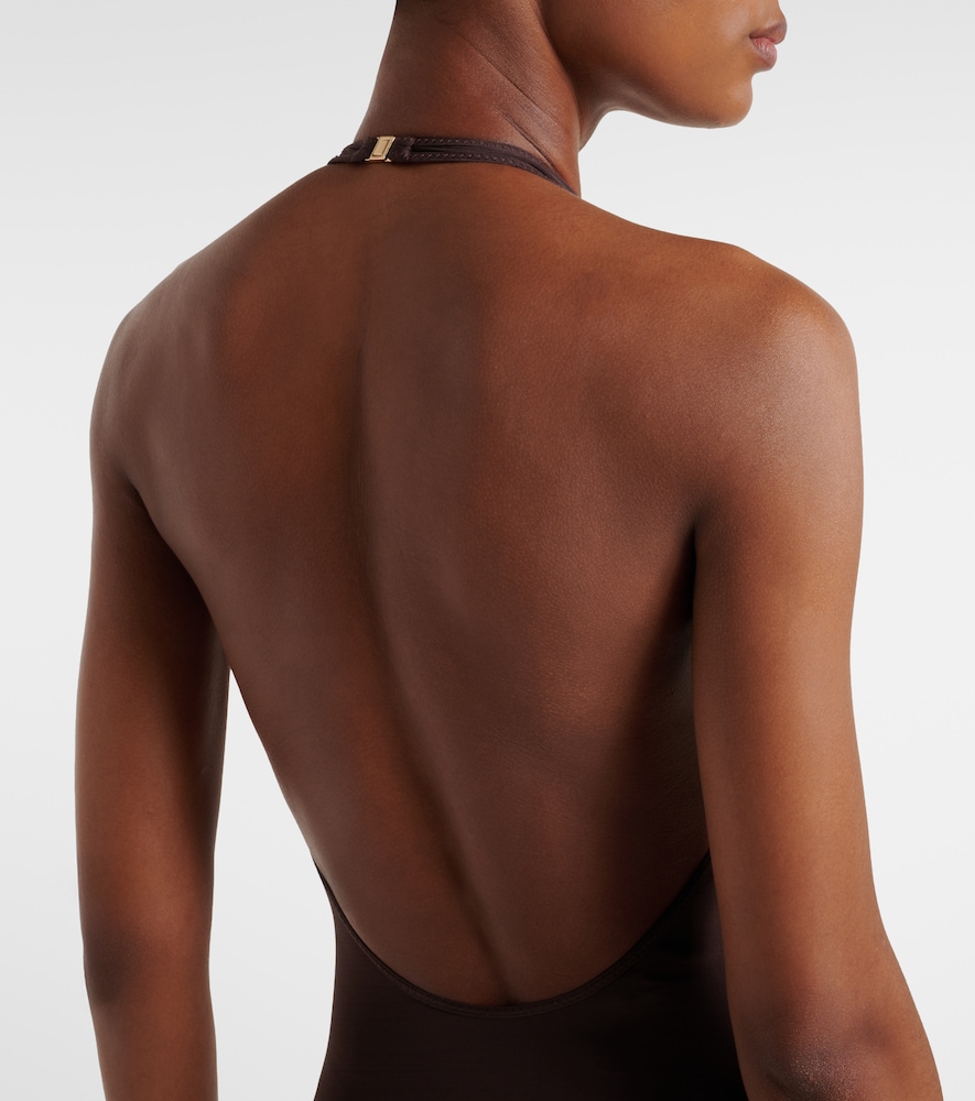  Zimmermann Zimmermann Luna Halterneck Open-back Bodysuit 
