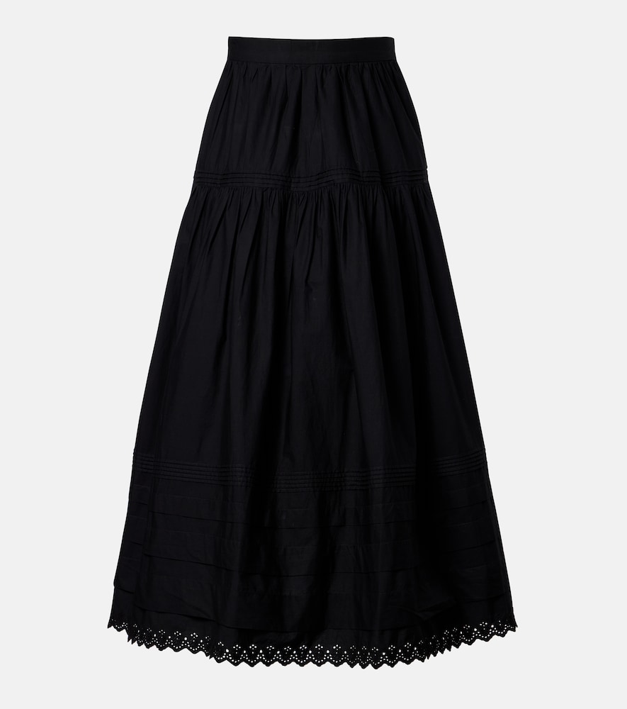 Doen Dôen Sebastiane cotton poplin midi skirt