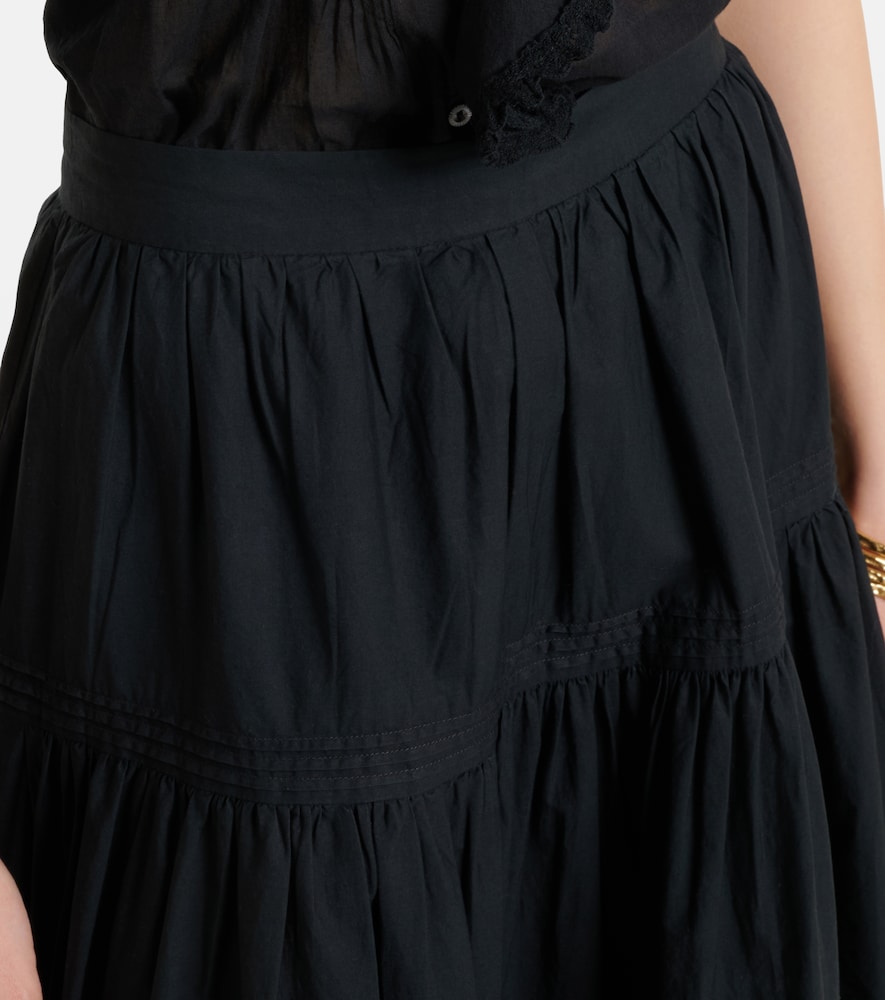 Dôen Sebastiane Cotton Poplin Midi Skirt