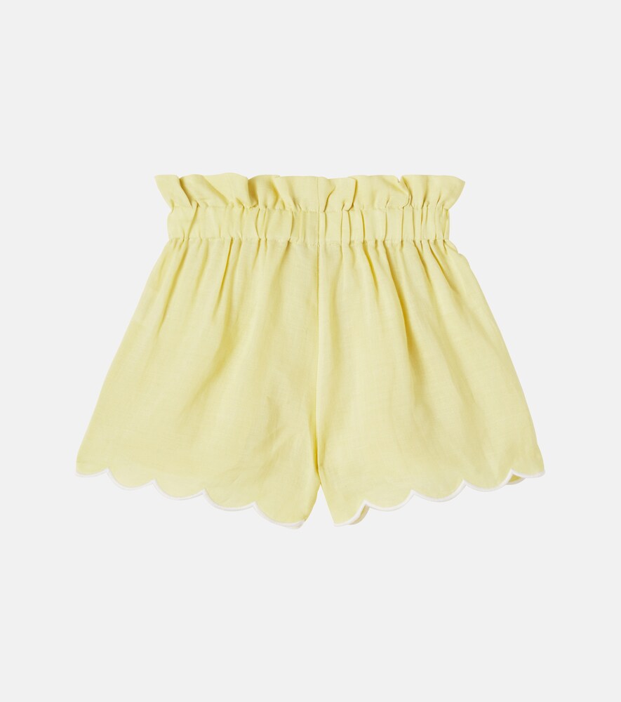  C'era Una Volta C'era Una Volta Bestickte Shorts Aus Ramie 