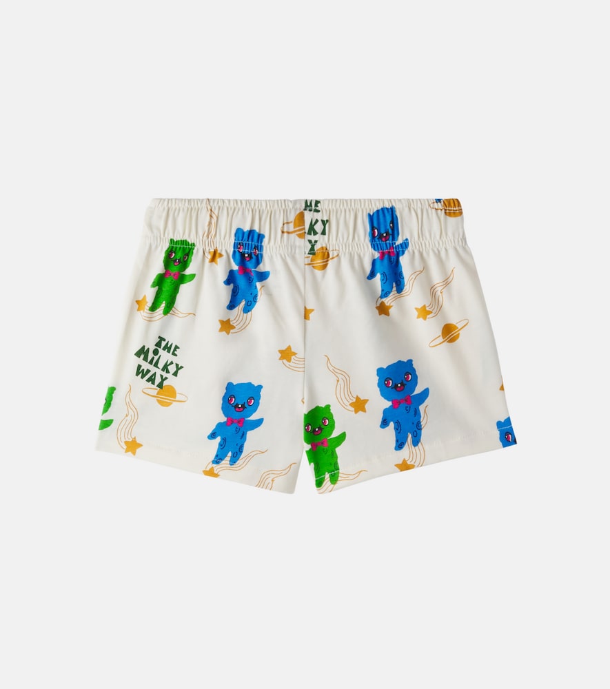 Mini Rodini Mini Rodini Alien Printed Cotton Jersey Shorts 
