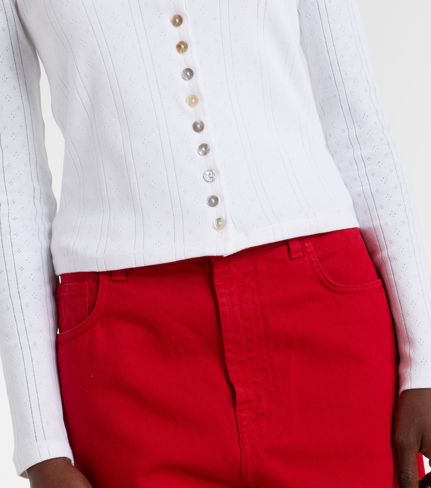  Rohe Rohe Pointelle Cotton Cardigan 
