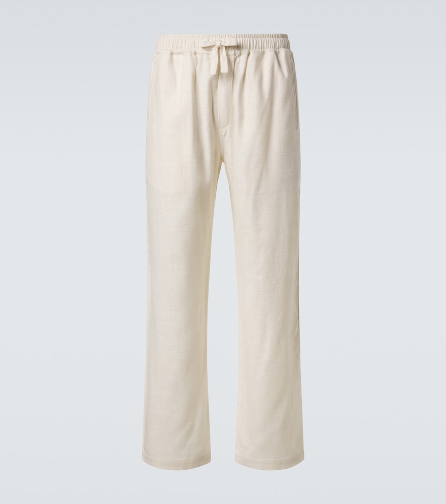Silk Straight Pants