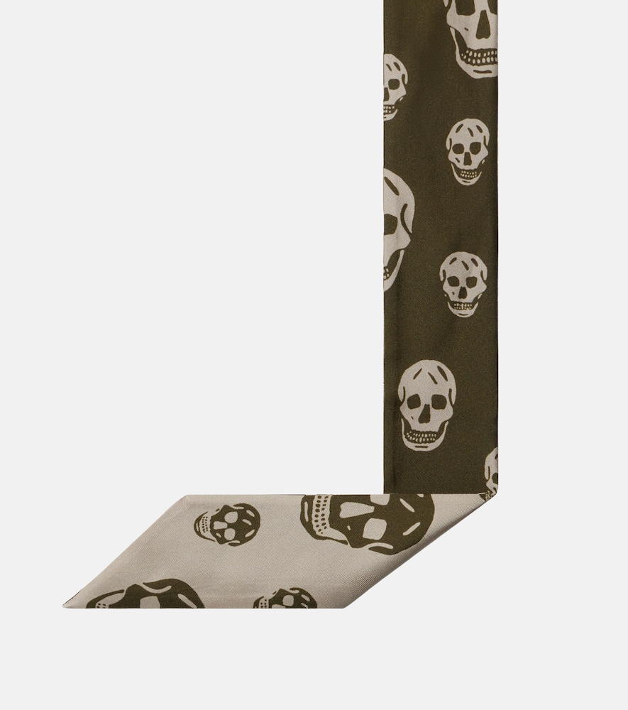  Mcqueen Mcqueen Tuch Skull Aus Seiden-twill 