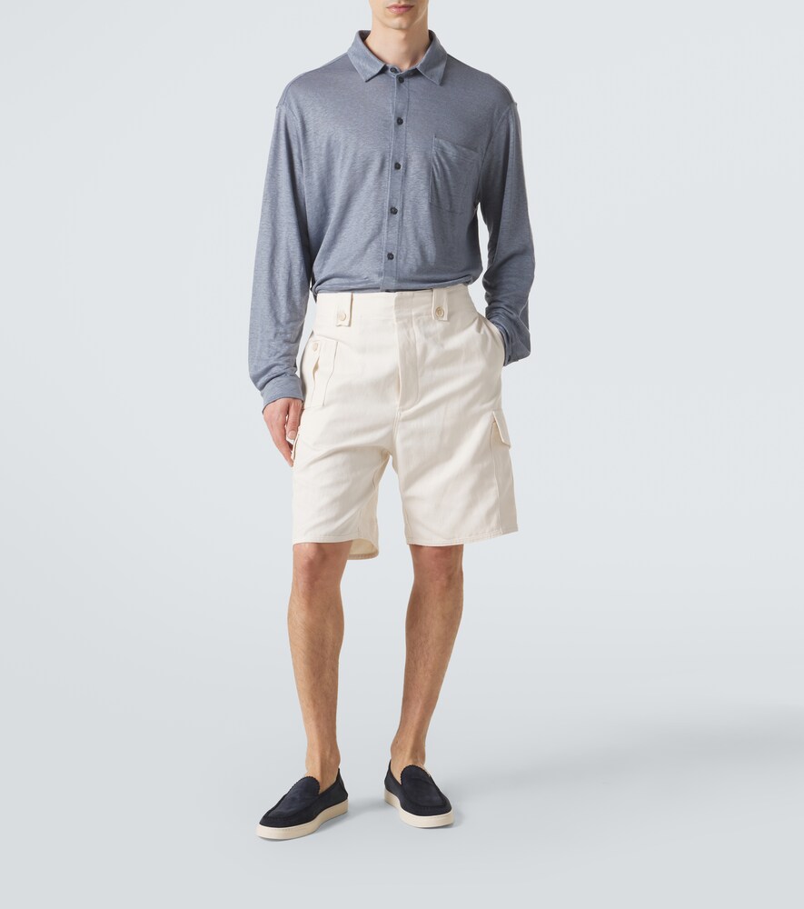  Giorgio Armani Giorgio Armani Hemd Aus Leinen-jersey 