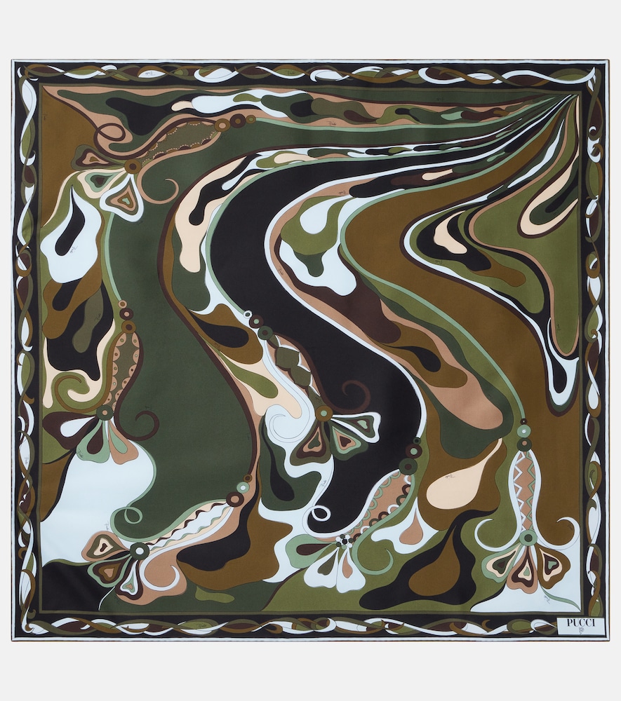 Pucci Orchidee silk twill scarf
