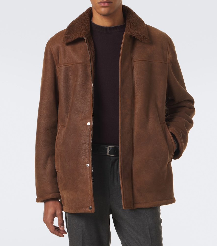 Shearling-Trimmed Jacket