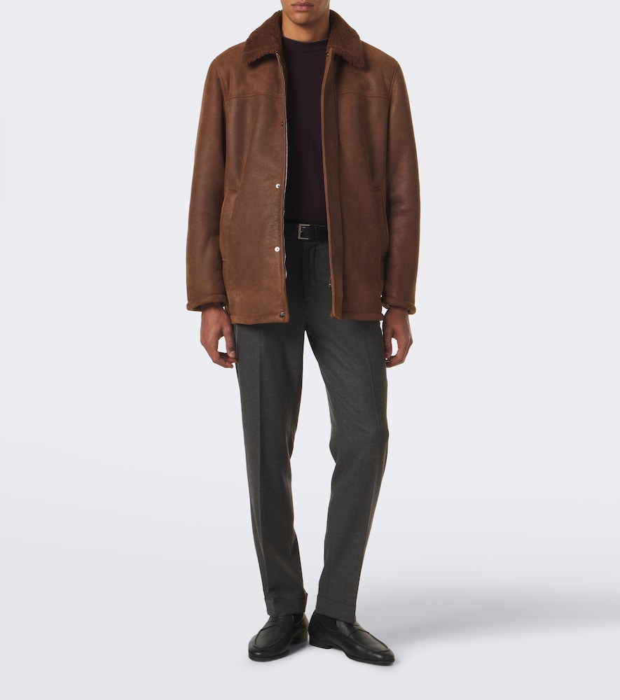Shearling-Trimmed Jacket