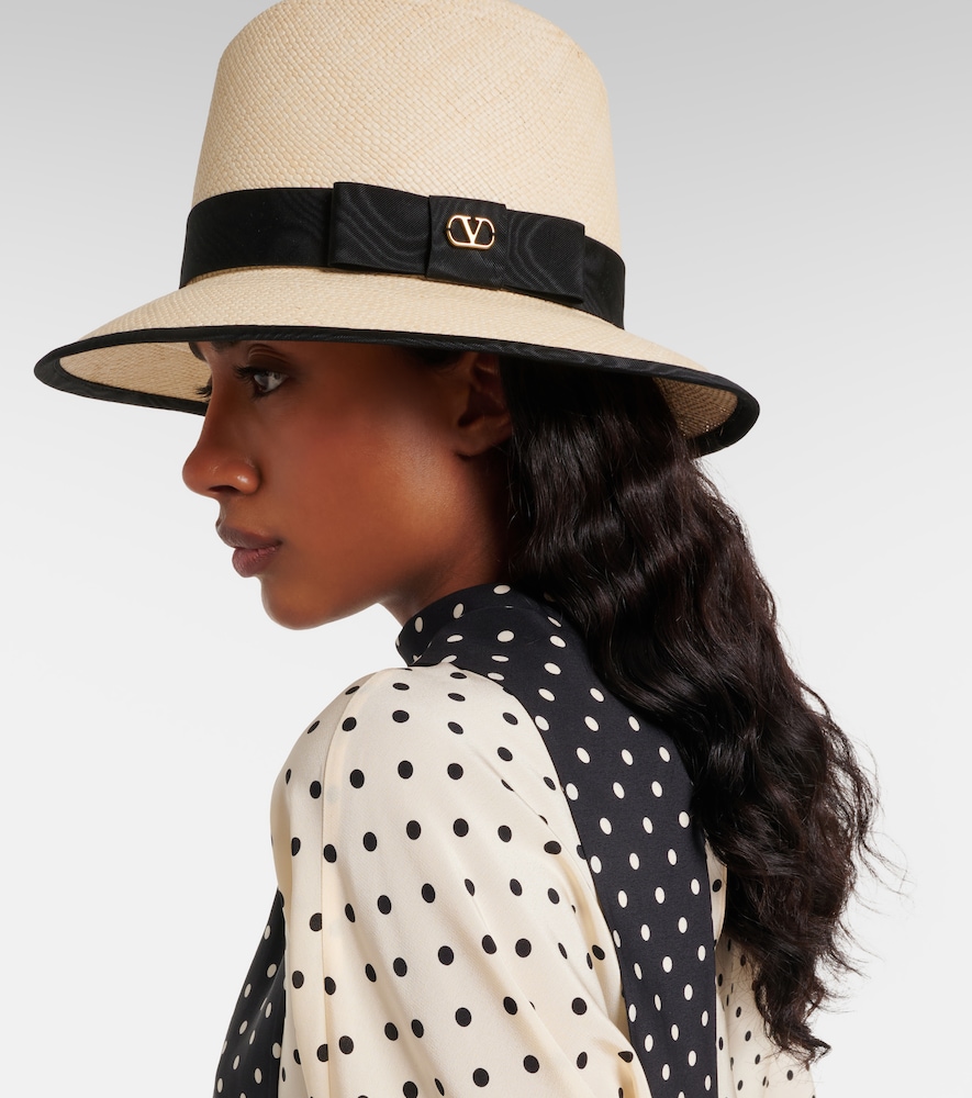 Valentino VLogo straw Panama hat