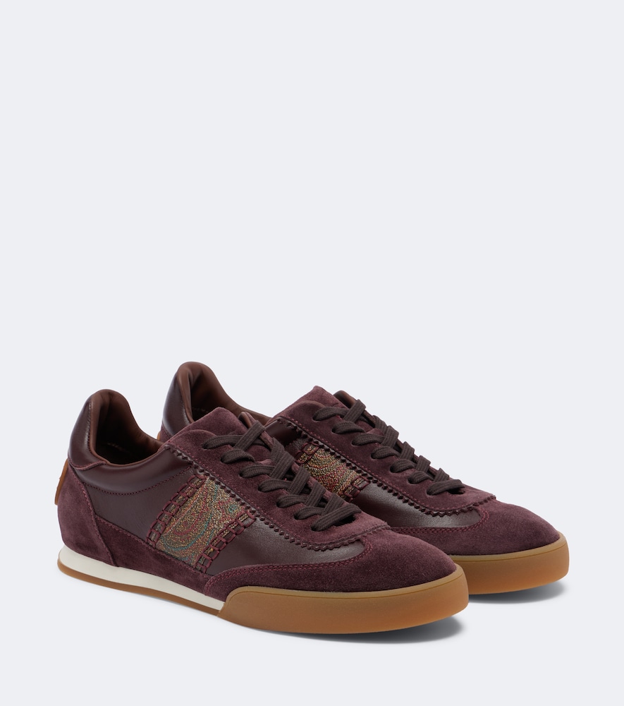 Etro Baskets Pegaso en cuir et daim 450 €