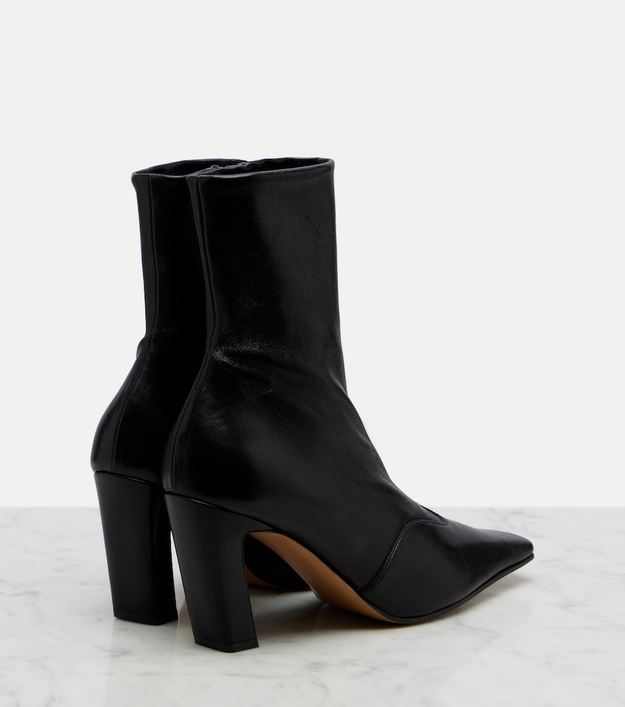  Khaite Khaite Nevada Leather Ankle Boots 